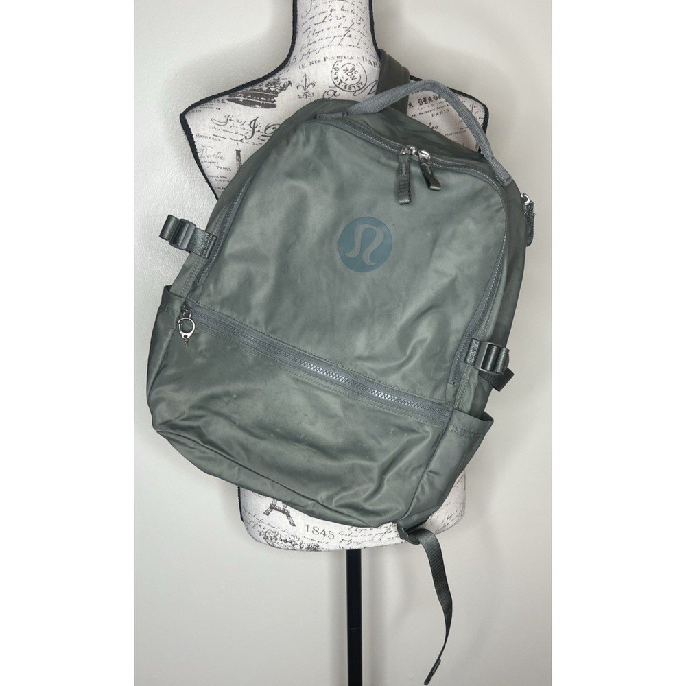 Lululemon Crew Backpack 22L Bag Olive Green *FLAWS to Front/Sides of Pack*